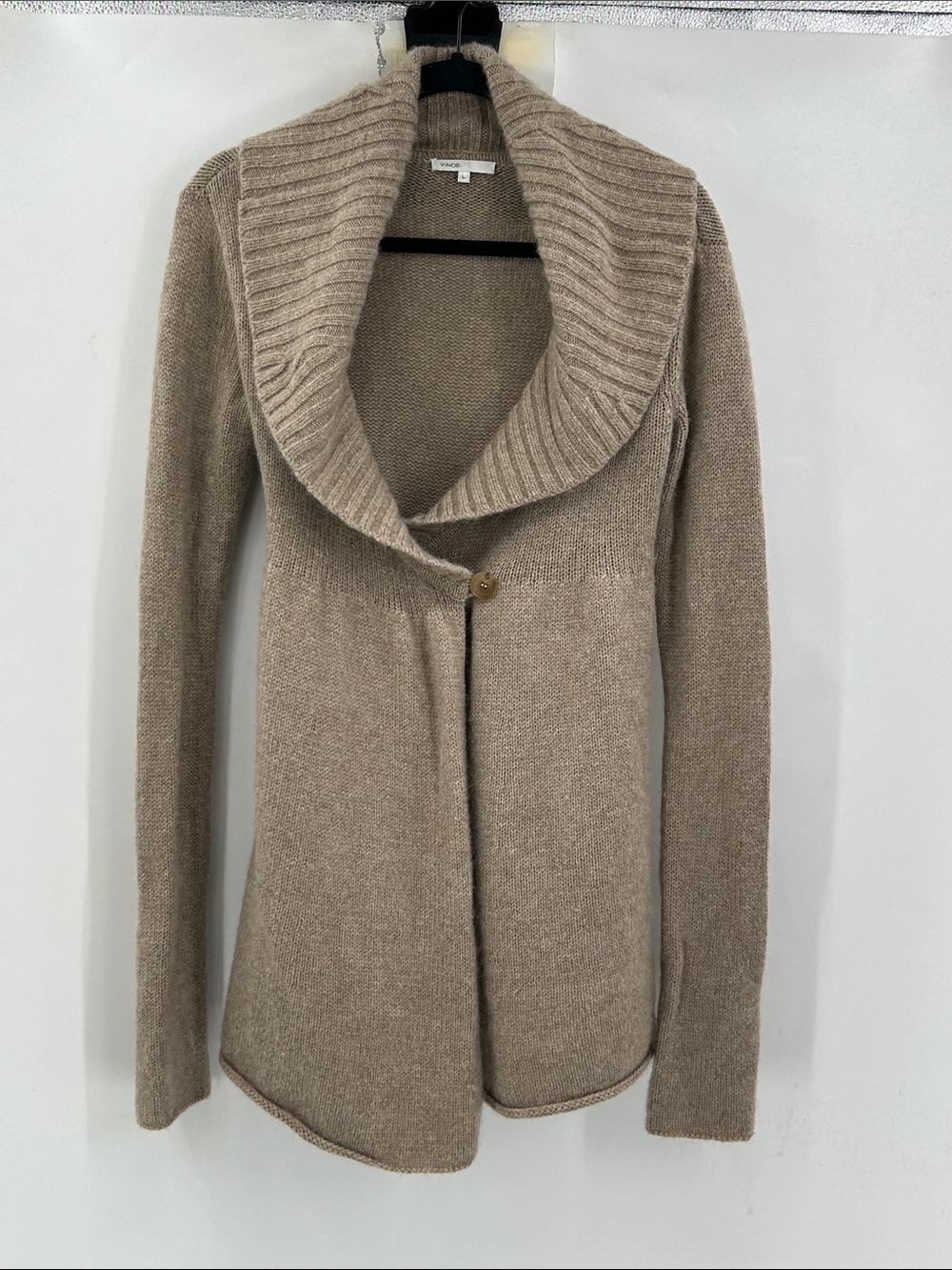 Vince Alpaca/Wool/Cashmere Blend Sweater Tan Size Large